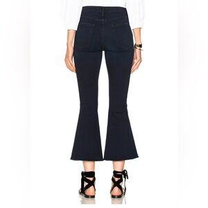 FRAME Flare ‘Le Crop Belle’ Stretchy Dark Wash Denim Jeans 30 W 25 L Rockview